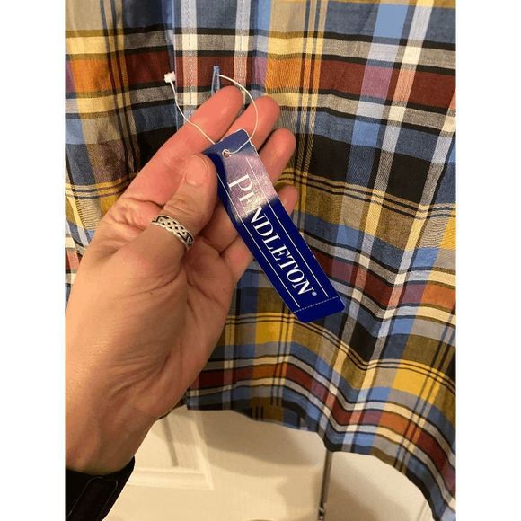 Pendleton 🐾 Surf Size Small Button Down Plaid Shirt - Picture 4 of 6